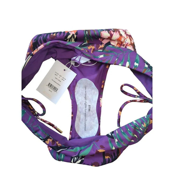 Andie Swim The Casablanca Bottom Dark Plum Eco Nylon Size Small - Picture 7 of 9
